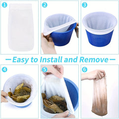 Pool Skimmer Socks 10pcs Filter Net Garbage Cover Anti-fouling