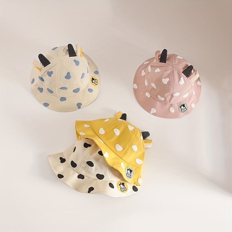 Toddler Cow Sunshade Bucket Hat, 18-60 Months