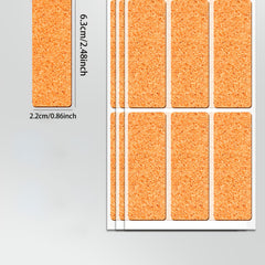 96pcs Waterproof Writable Cork Label Stickers for School Office Notes