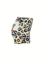 Leopard Print Skinny Leggings Every Stretchy Leggings Women's Clothing