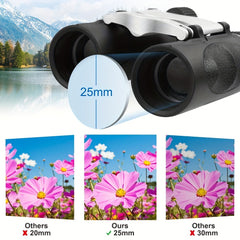 High Power 8x25 Binoculars for Concerts Travel and Outdoor Activities