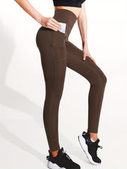 High Waist Yoga Pants Quick Dry With Pocket High Stretch Legging