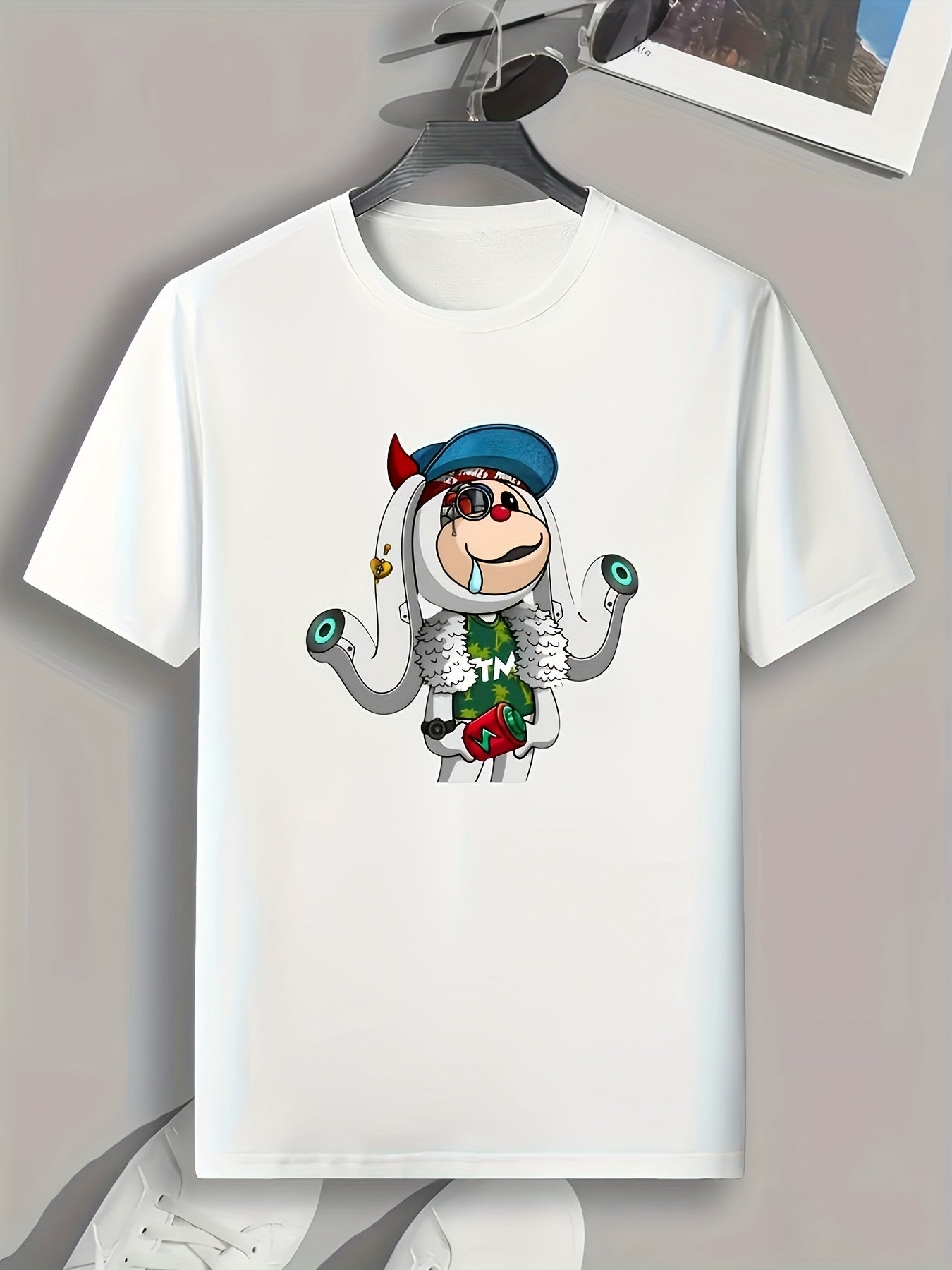 Funny Pattern Print Men's Graphic T-shirt for Summer
