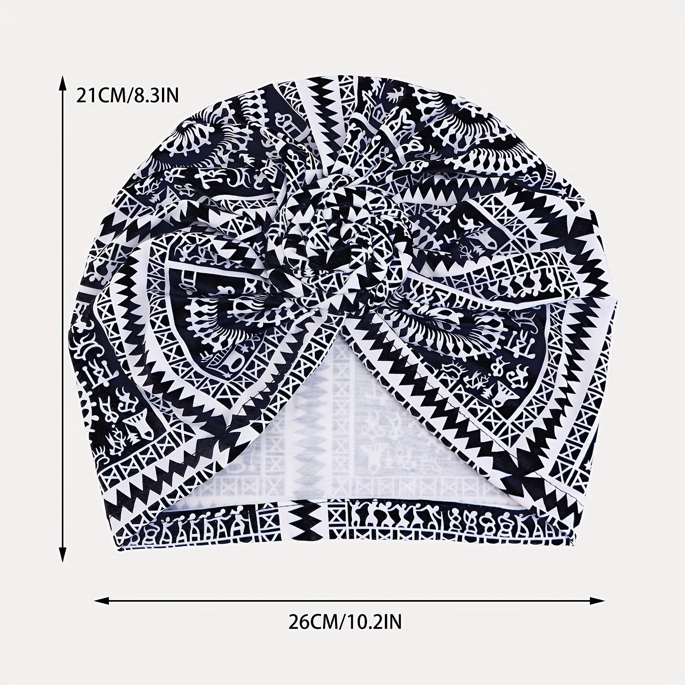 Boho Print Turban Cap Twist Knot Head Wrap Chemo Cap Bandana Ramadan