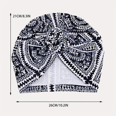 Boho Print Turban Cap Twist Knot Head Wrap Chemo Cap Bandana Ramadan