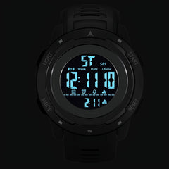 Outdoor Sports Electronic Watch With Date Week Chronograph Stopwatch