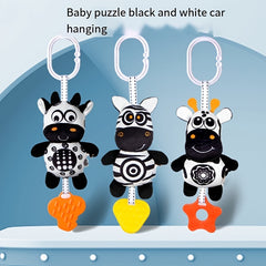 Baby Toys Newborn Animal Teether Wind Chime Visual Stimulation Car Hanging Bed