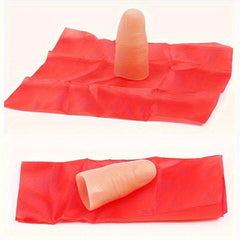 Red Rubber Finger Scarf for Magicians and Performances