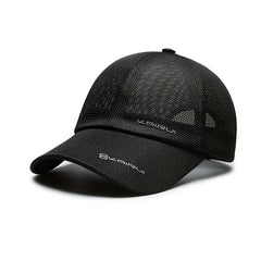 Men's Summer Sunscreen Baseball Cap Outdoor Fishing Breathable Mesh Peaked Cap