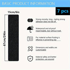 7pcs Frosted Anti Slip Grip Tape Waterproof Wear resistant Non slip Tape