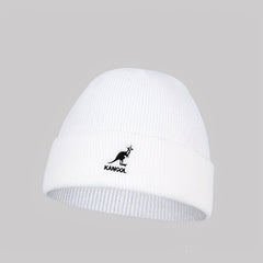 Animal Embroidery Beanie Elastic Knit Hat Warm Skull Hat
