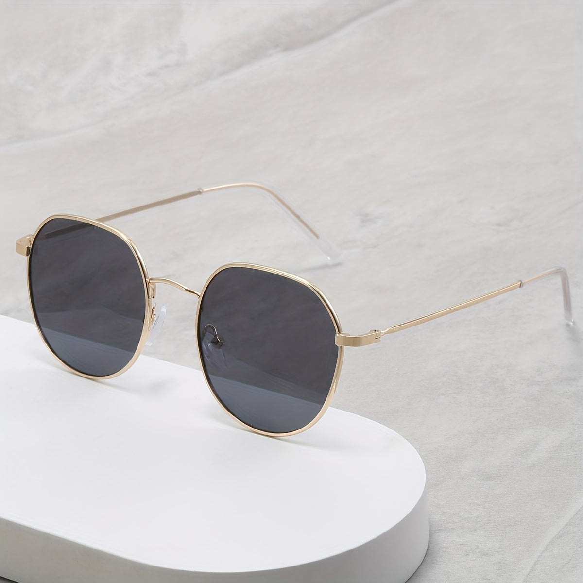 Round Metal Sunglasses UV400 Anti Glare Glasses