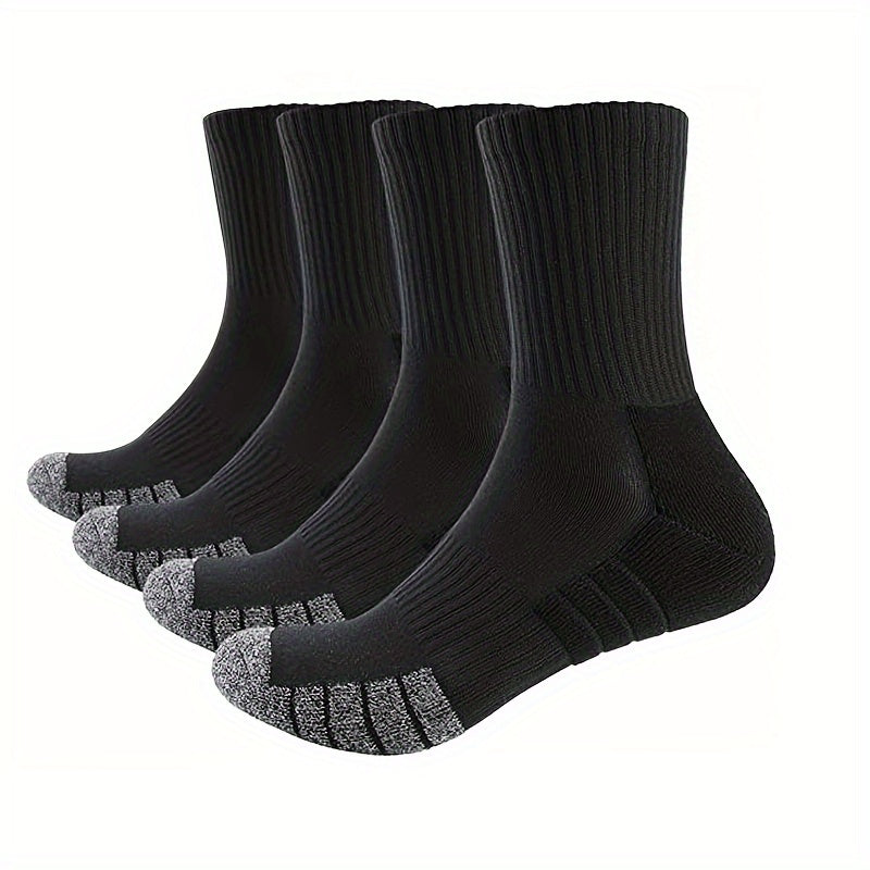 4 Pairs Cotton Socks for Mountaineering & Running