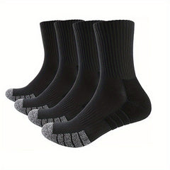 4 Pairs Cotton Socks for Mountaineering & Running