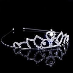 Rhinestone Headband Queen Crown Tiara Bridal Wedding Hair Accessories