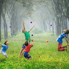 Rainbow Colorful Balls for Outdoor Games and Activities