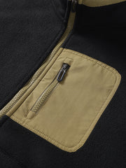 Men's Polar Fleece Stand Collar Jacket