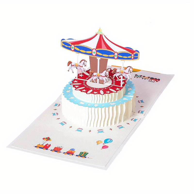 Pop Up 3D Birthday Party Invitation Card