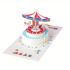Pop Up 3D Birthday Party Invitation Card