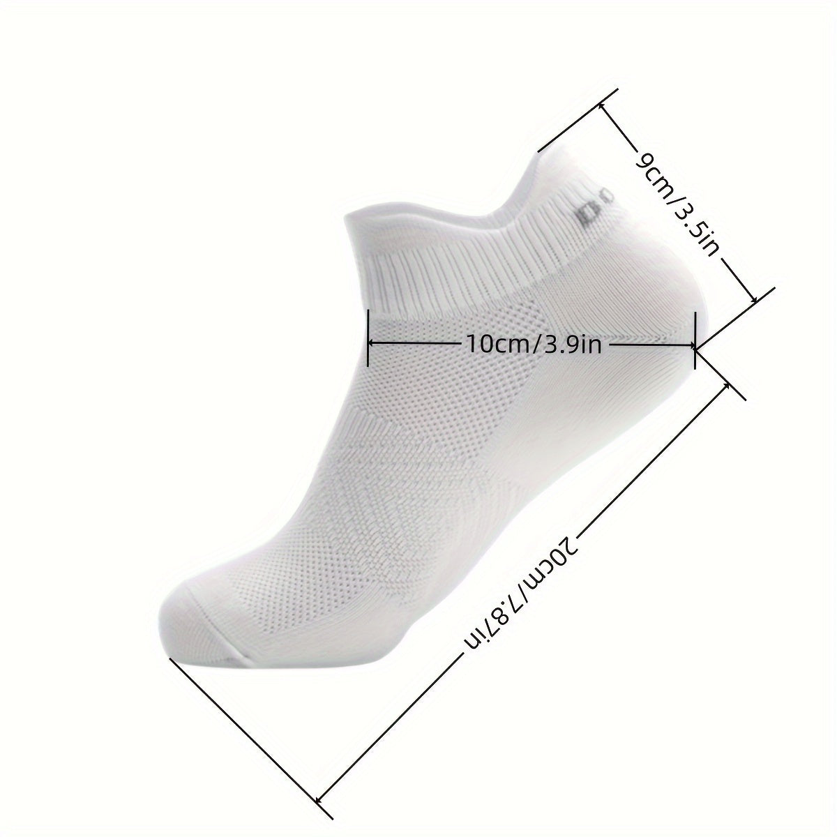 Men's Mid Crew Sport Socks 5 Pairs Nylon Sweat Absorbing Breathable Socks
