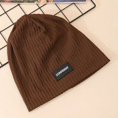 English Letter Water Ripple Casual Pullover Hat