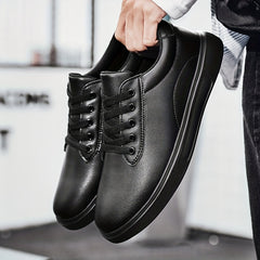 Men's Skate Shoes Easy Clean Good Grip Lace up Sneakers