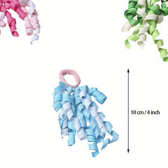 Grosgrain Ribbon Roll Rubber Band Bows Hair Accessory for Girls Children