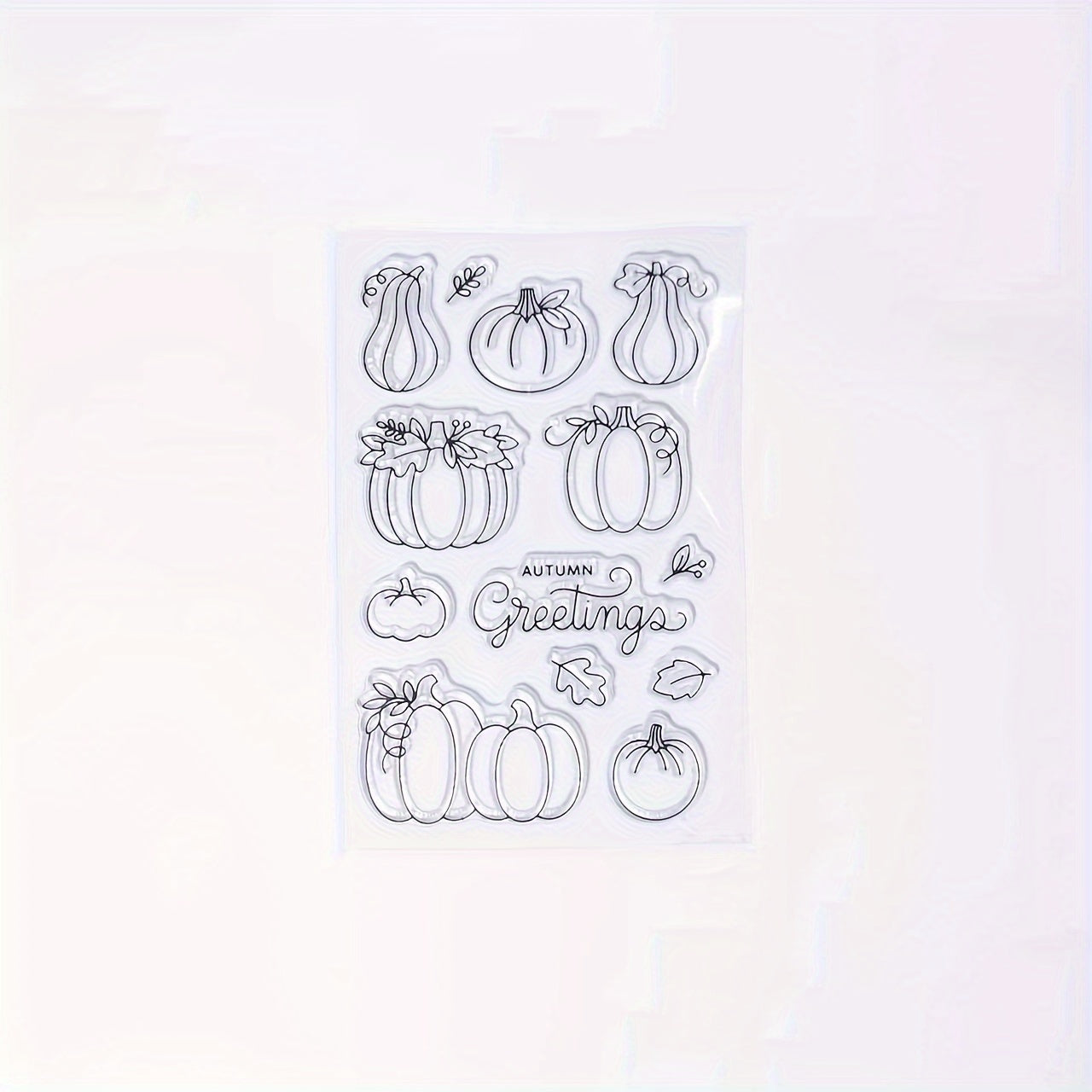 Pumpkin Clear Stamp for Holiday Card Making Decoration DIY Scrapbooking