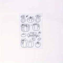 Pumpkin Clear Stamp for Holiday Card Making Decoration DIY Scrapbooking
