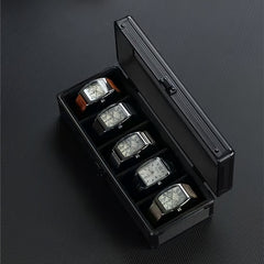 Vintage Watch Storage Box Glass Mirror Cover High-end Watch Box