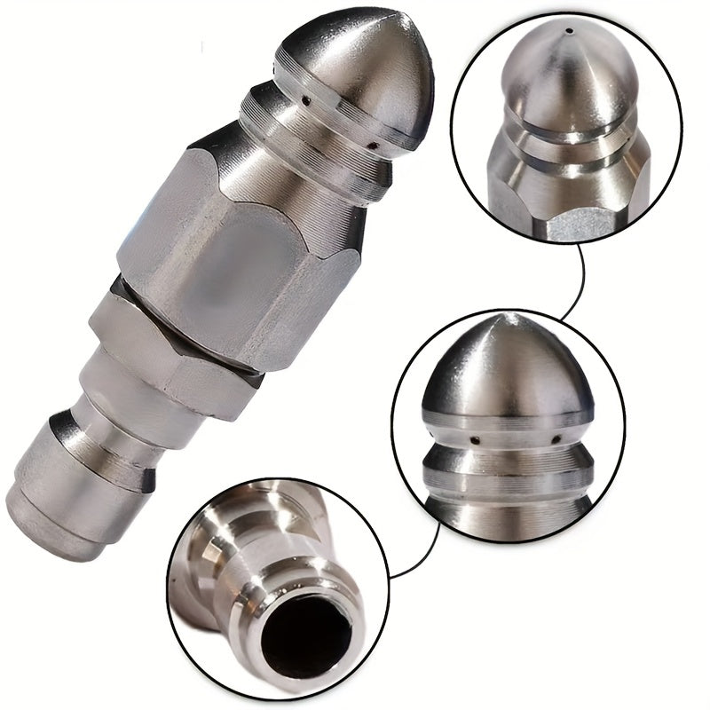 5000 PSI Sewer Jetter Nozzle for 1/4 Pressure Washer Quick Connector