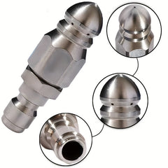 5000 PSI Sewer Jetter Nozzle for 1/4 Pressure Washer Quick Connector
