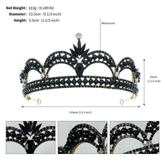 Rhinestone Faux Pearl Crown Hairband Tiara Party Favor Wedding Birthday