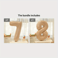 40 Inch Caramel Number Balloon Birthday Party Decoration
