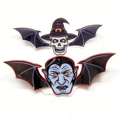 12pcs Halloween Pumpkin Wall Sticker & 3D Bat Decoration