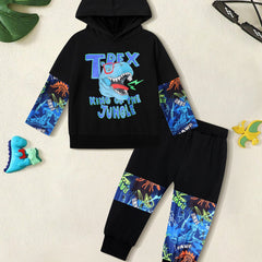 Boy's T REX KING OF THE JUNGLE Outfit Set