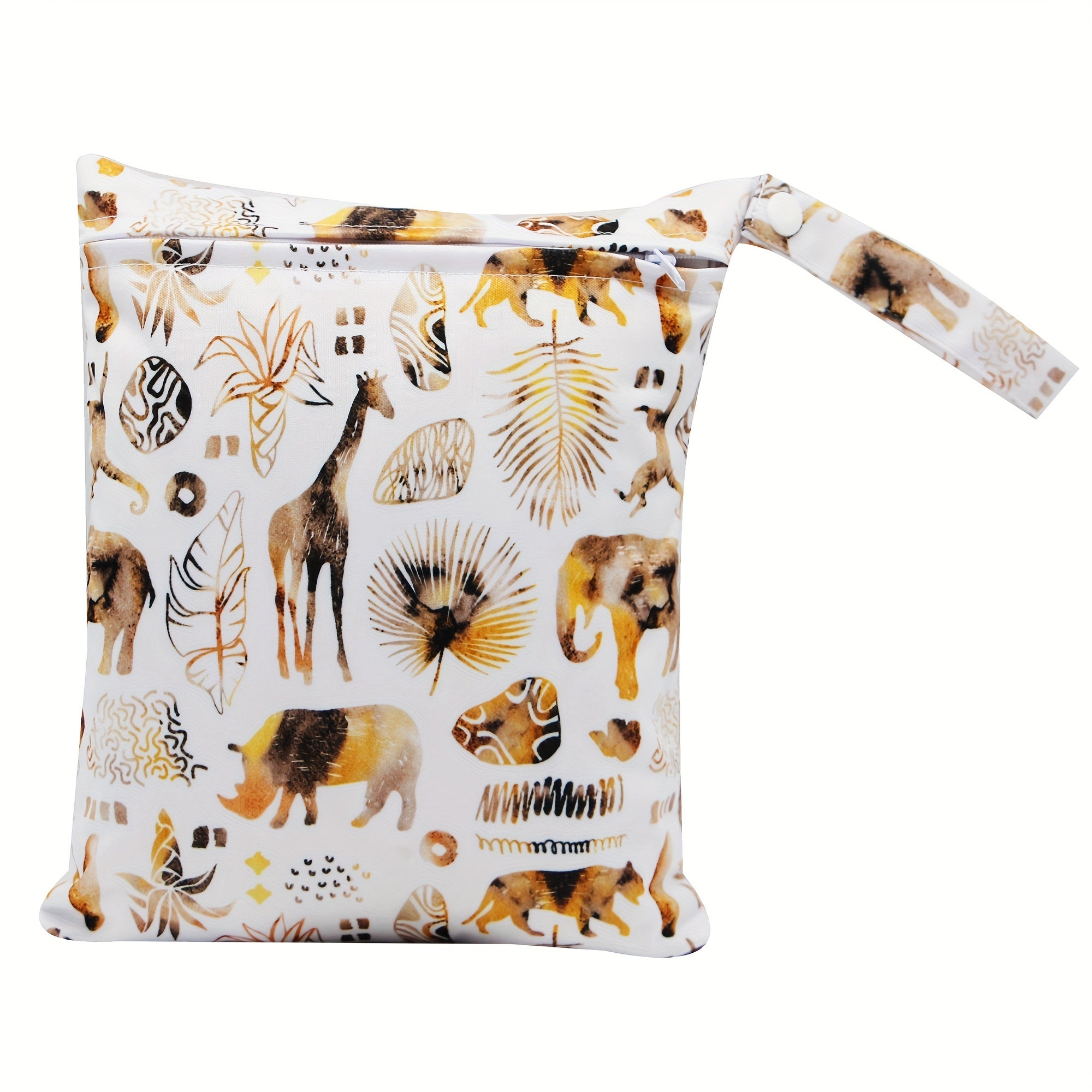 ASENAPPY Small Wet Bag 20x25cm Floral & Animal Designs Machine Washable