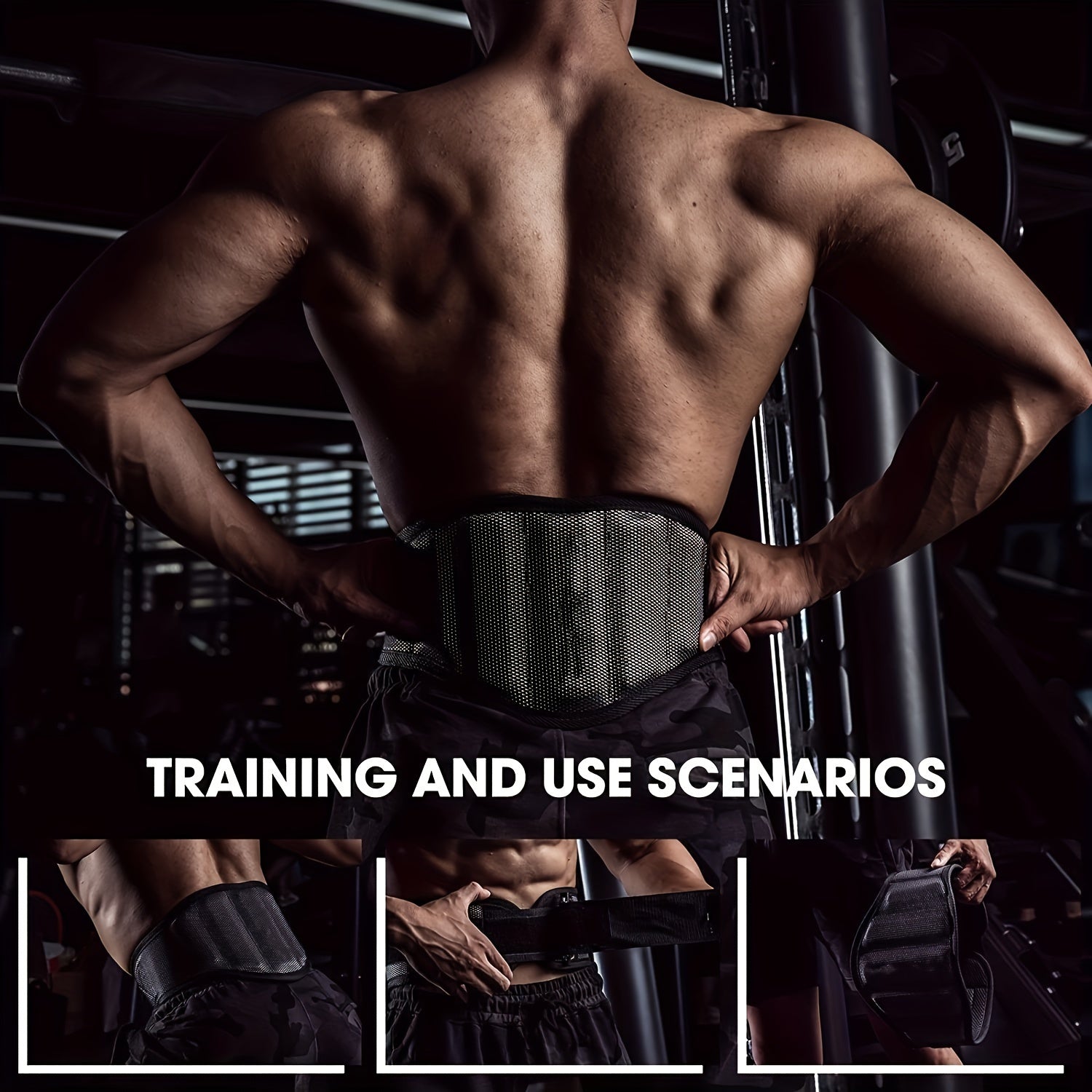 Fitness Training Belt Weightlifting Belt Squat Belt Anaerobic Exercise Belt