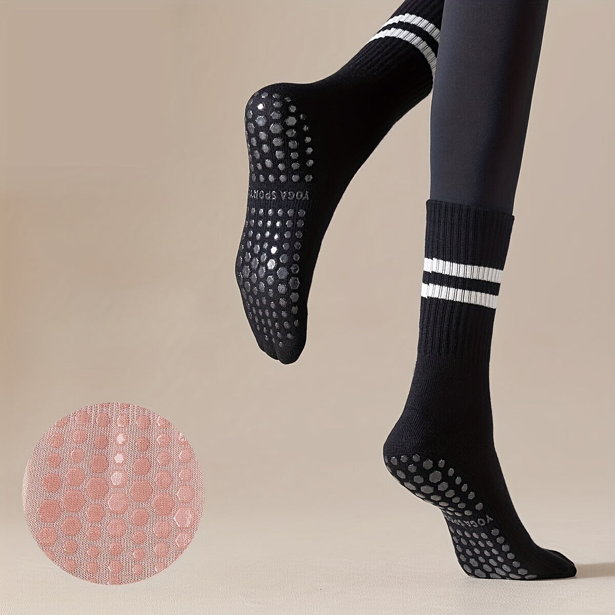 Non slip Yoga Socks With Grips For Fitness Pilates Ballet