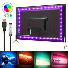 RGB LED Strip Light 5050 2835 Flexible with 3 Button Controls