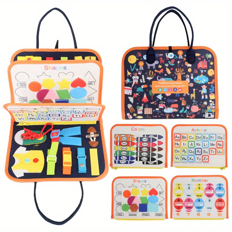 Busy Board Montessori Sensory Toy Educational Travel Toy Fine Motor Skills