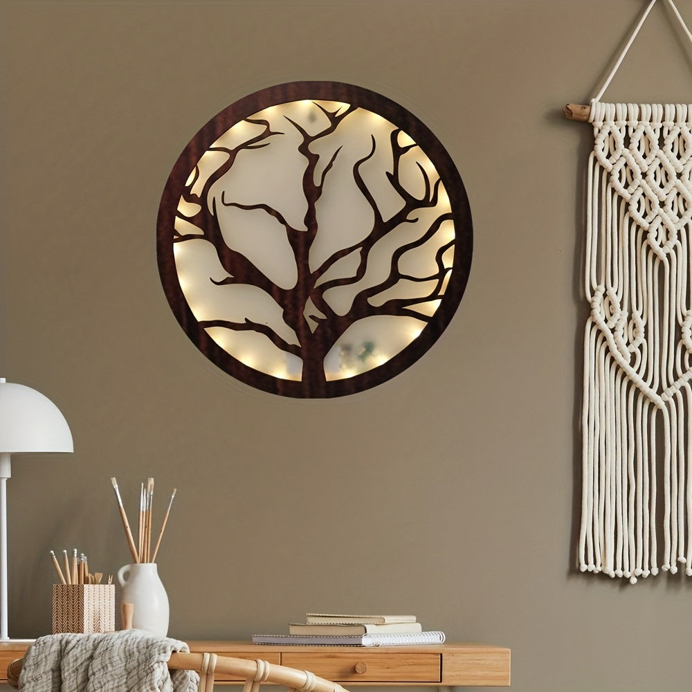 Retro Wooden LED Light Decoration Board
