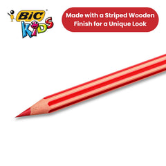 Kids Evolution Stripes Colouring Pencils Assorted 18 Pack