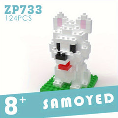 Dog Building Blocks DIY Model Mini Assembled Educational Toys