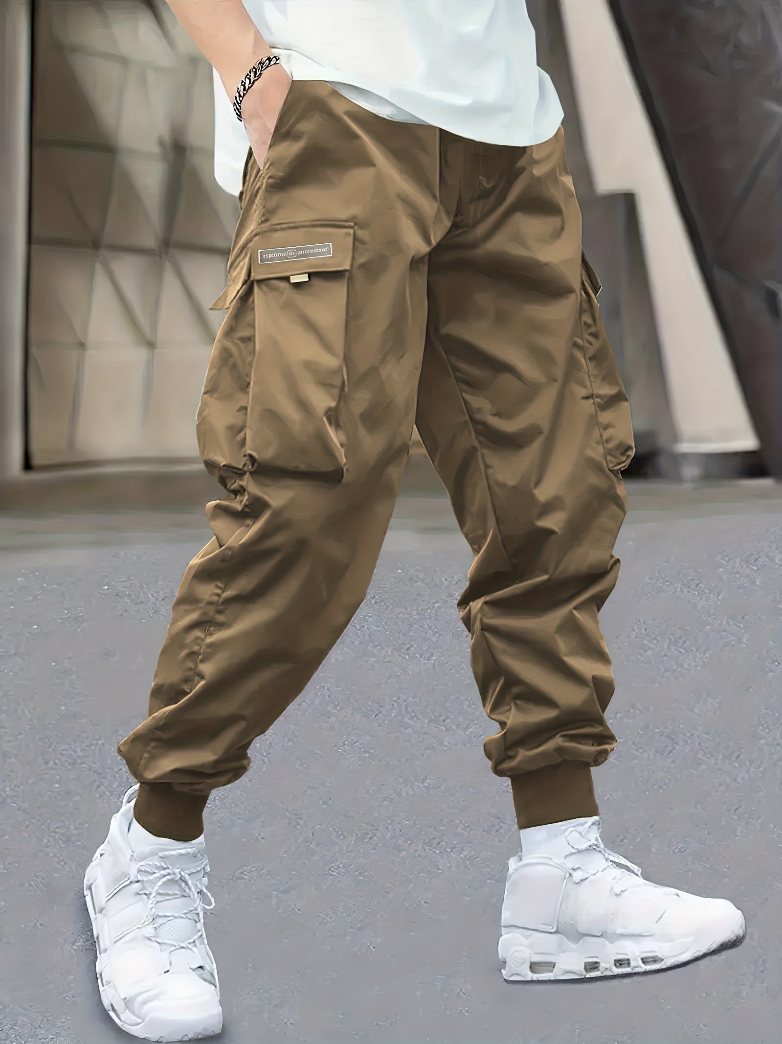Men's Cargo Jogger Pants for Hiking Running
