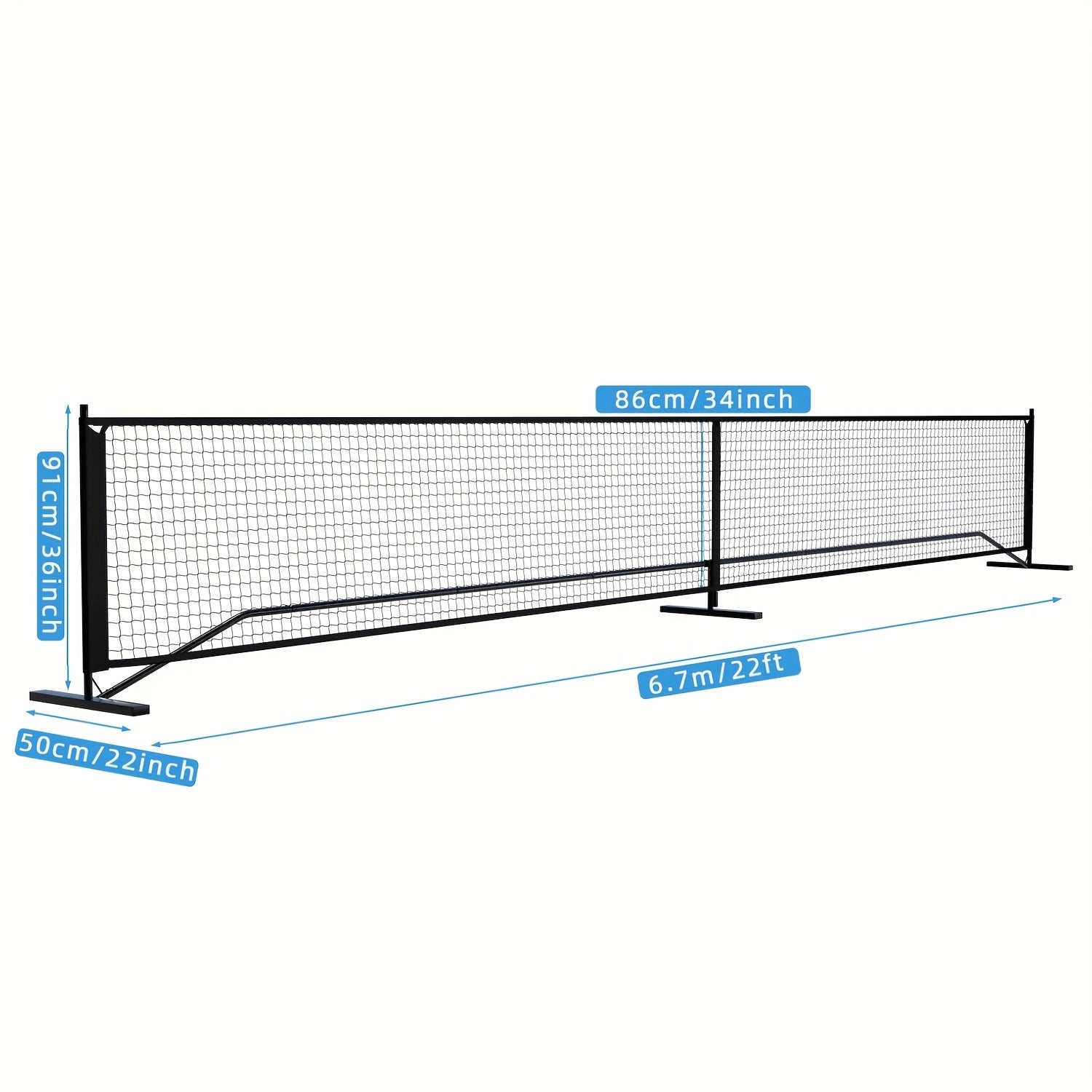 Pickleball Net for Indoor/Outdoor Training, Fits Most Standing Pickleball Frame