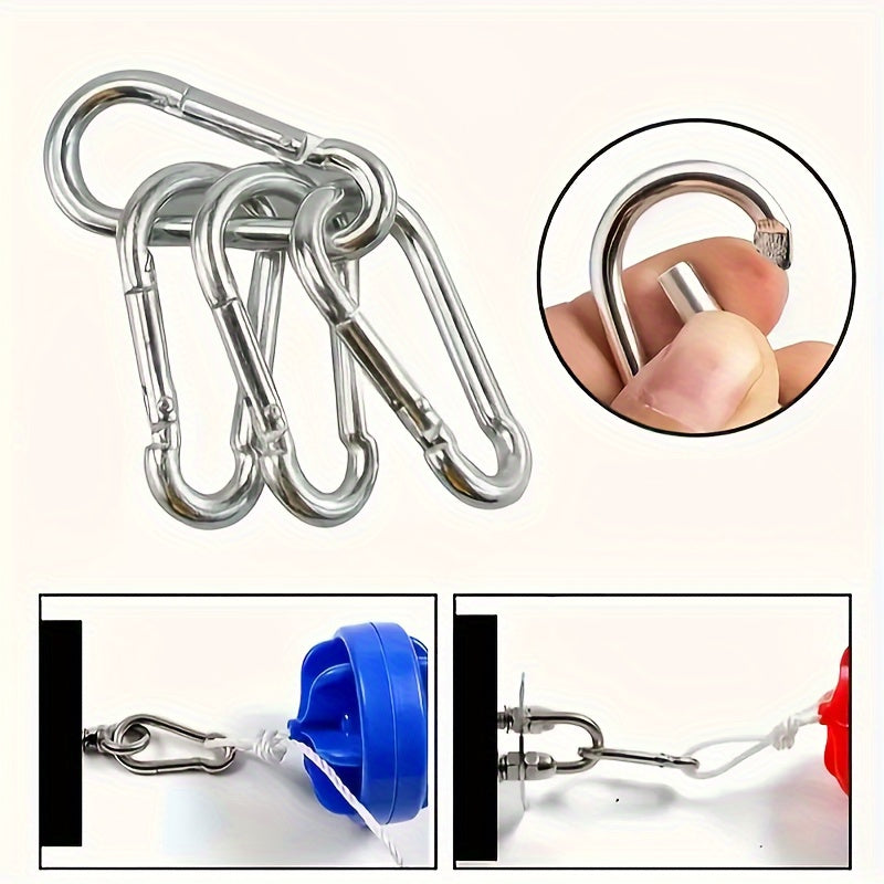 10pcs Alloy Hanging Buckles for Camping Travel Hiking
