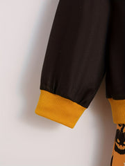 Toddler Boy's Pumpkin Pattern Outfit 2pcs Sweatshirt & Sweatpants Set