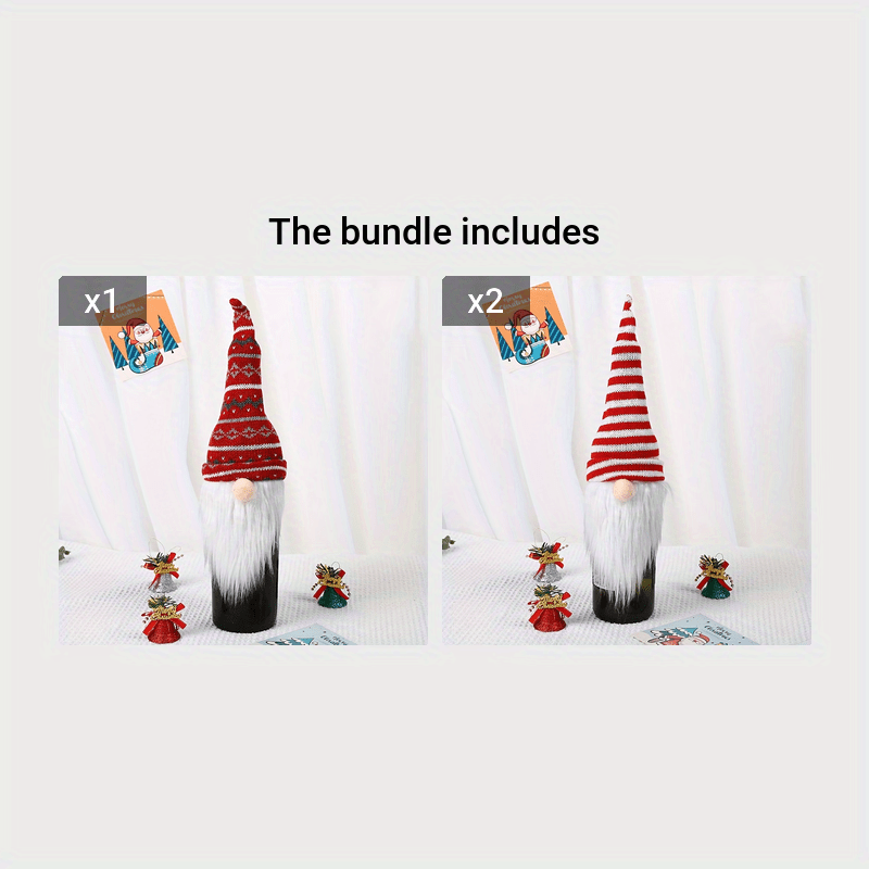 Holiday Wine Cover Christmas Decoration Gift Bag Restaurant Holiday Decoration