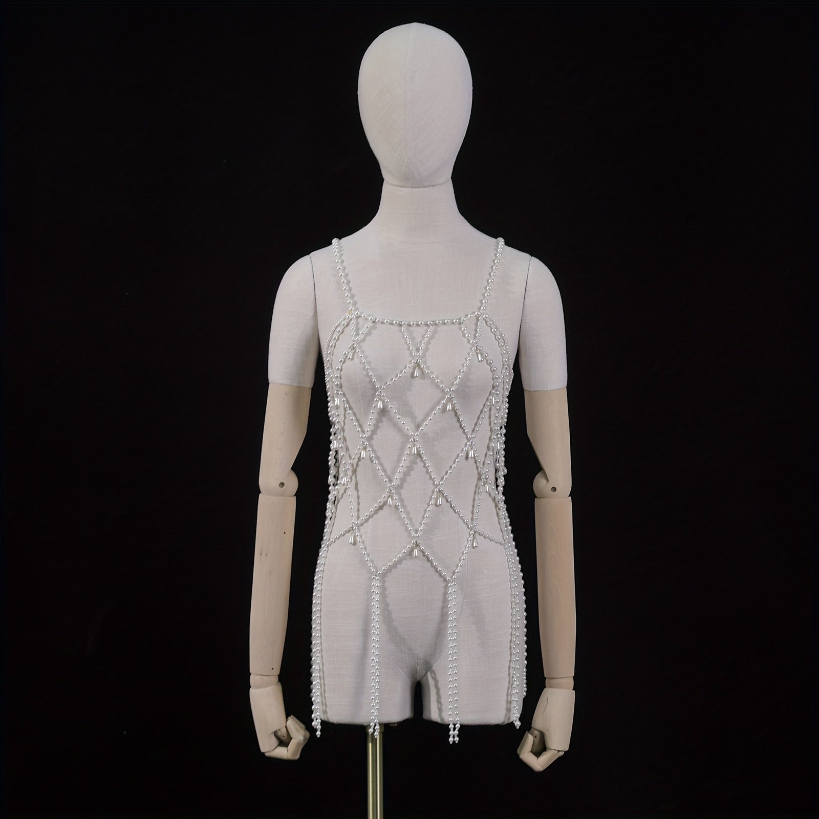 Bridal Faux Pearl Body Chain for Stylish Events